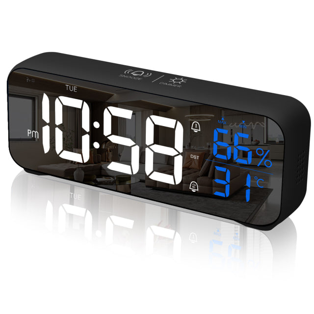 Wireless Mirror Alarm Clock