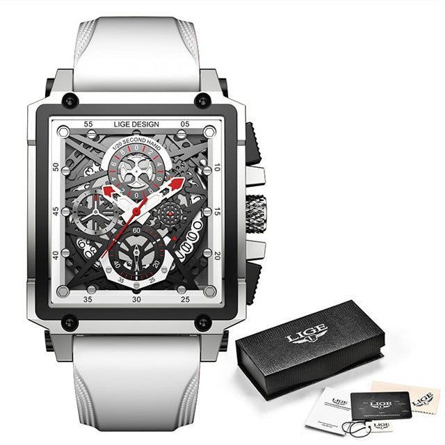 Watch Brand Luxury Waterproof Quartz Square Wrist Watch