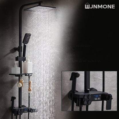 Bathroom Shower Set Black Gold Silver Platinum Thermostatic Digital