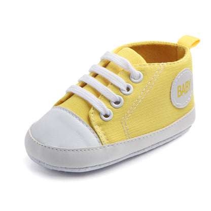 Newborn Sequined Canvas Baby Sneakers