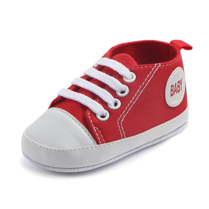 Newborn Sequined Canvas Baby Sneakers