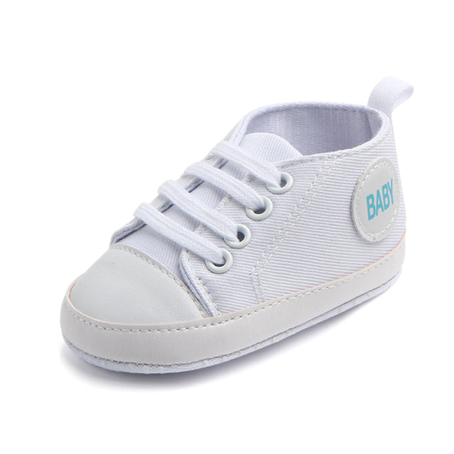 Newborn Sequined Canvas Baby Sneakers