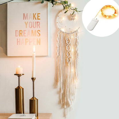 Boho Moon and Star Dream Catcher Macrame Wall