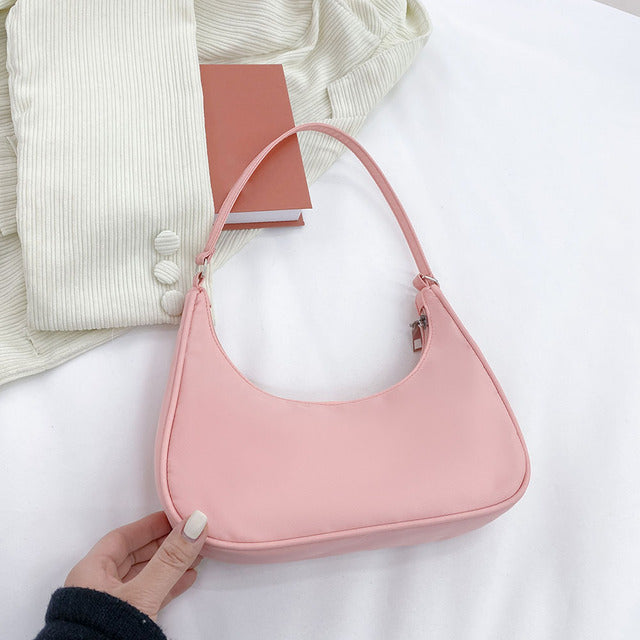 New Solid Color Armpit Underarm Shoulder Bag