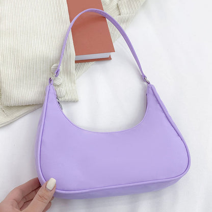 New Solid Color Armpit Underarm Shoulder Bag