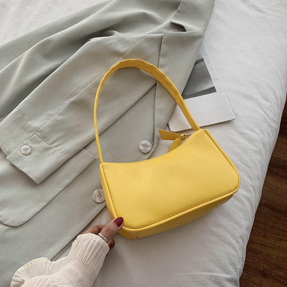 New Solid Color Armpit Underarm Shoulder Bag