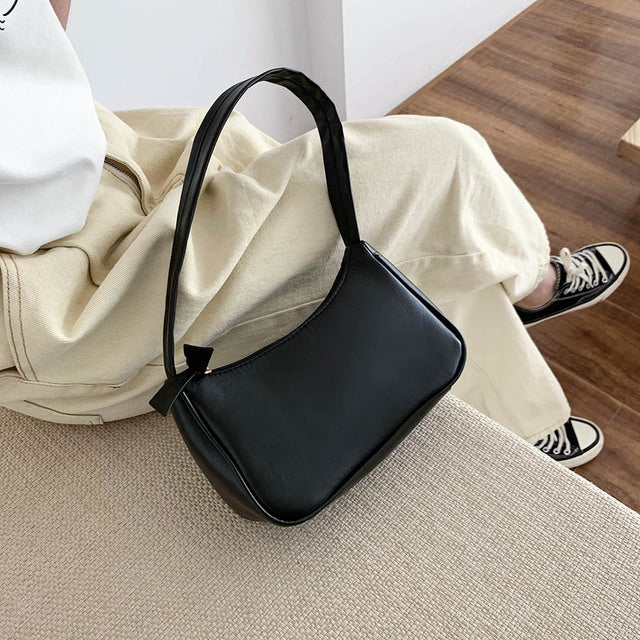 New Solid Color Armpit Underarm Shoulder Bag