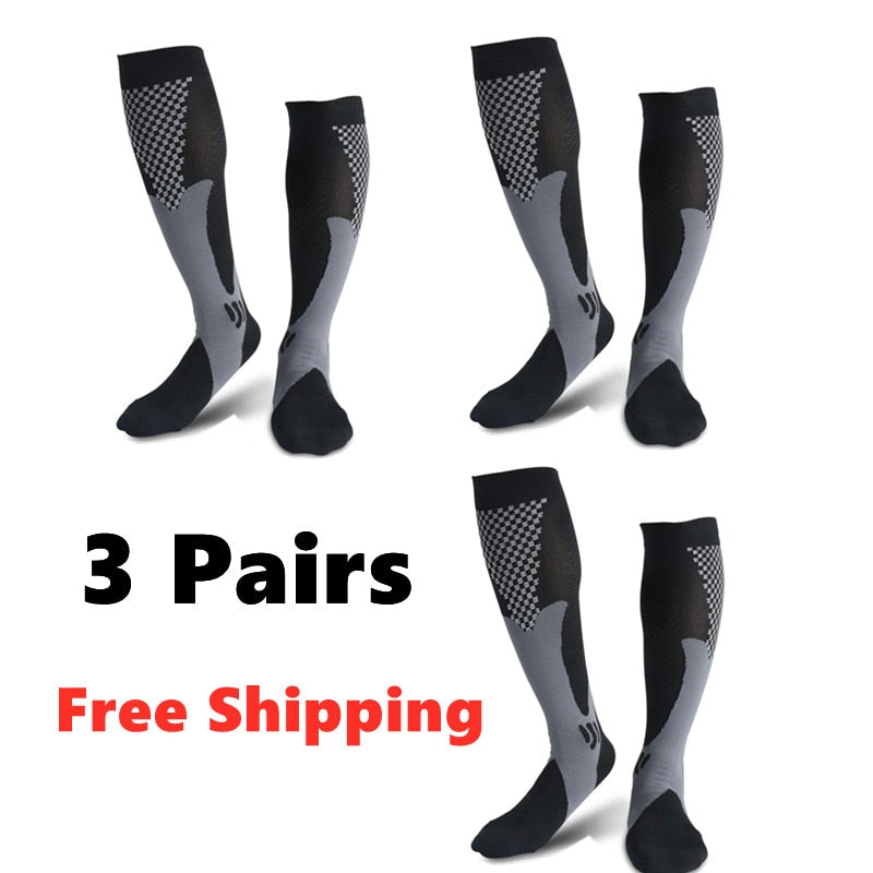 Pairs Compression Socks Comfortable Anti Fatigue