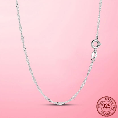 Simple Silver Color Trend Necklace