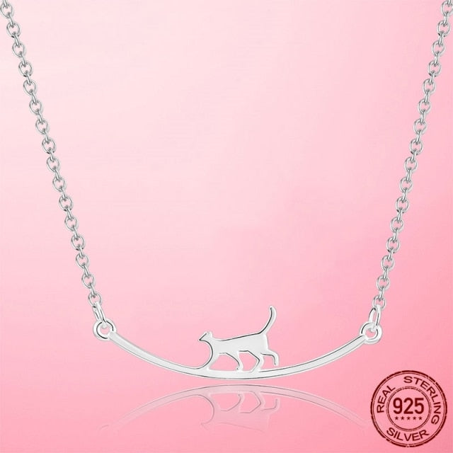 Simple Silver Color Trend Necklace