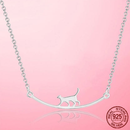 Simple Silver Color Trend Necklace