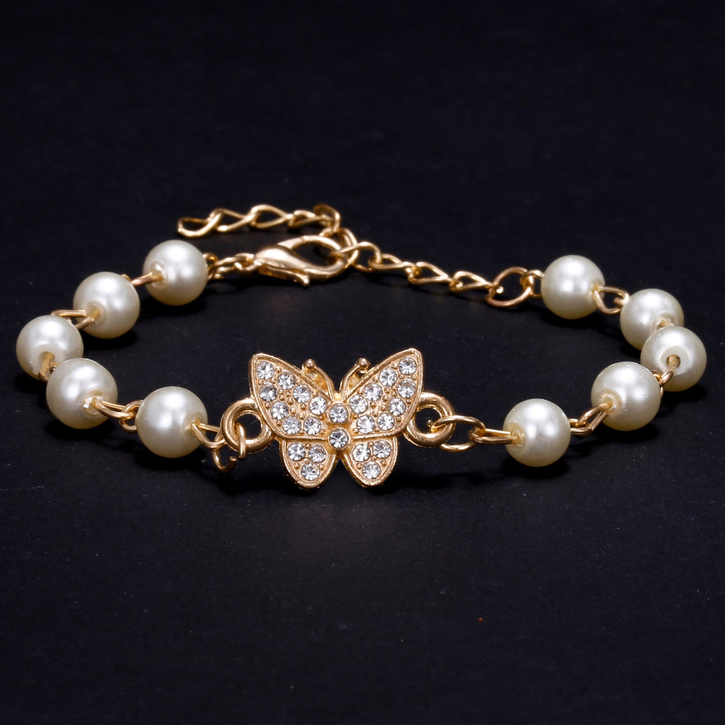 Fashion Crystal Butterfly Bracelet