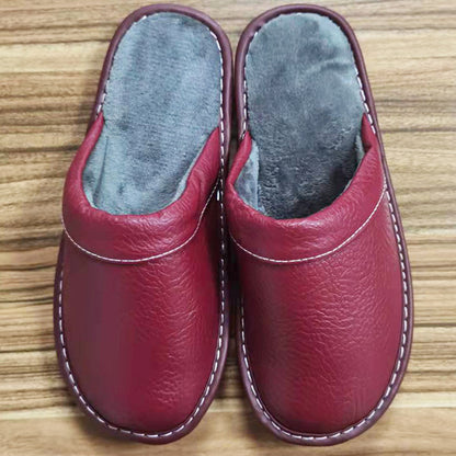 Cheap Shoes Leather Slippers Men