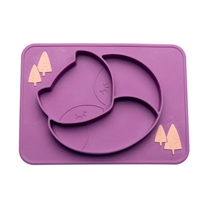 Bopoobo Baby Dishes Silicone Suction Plate Cute Crab Children