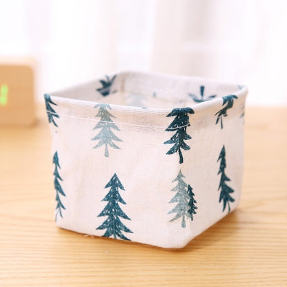 Cotton Linen Dirty Laundry Basket Foldable Round Waterproof