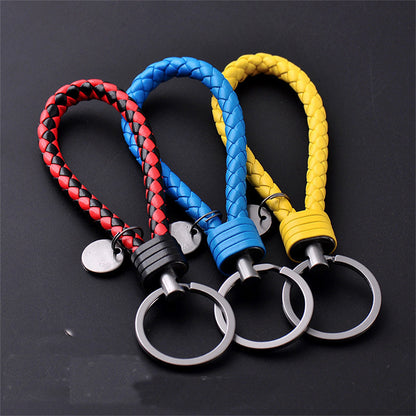 Creative PU Leather Braided Rope Key chain