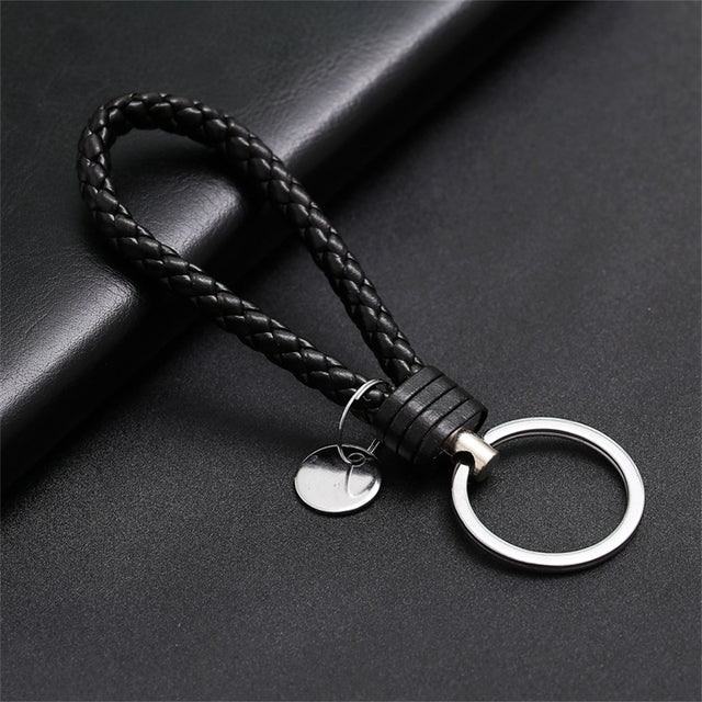 Creative PU Leather Braided Rope Key chain