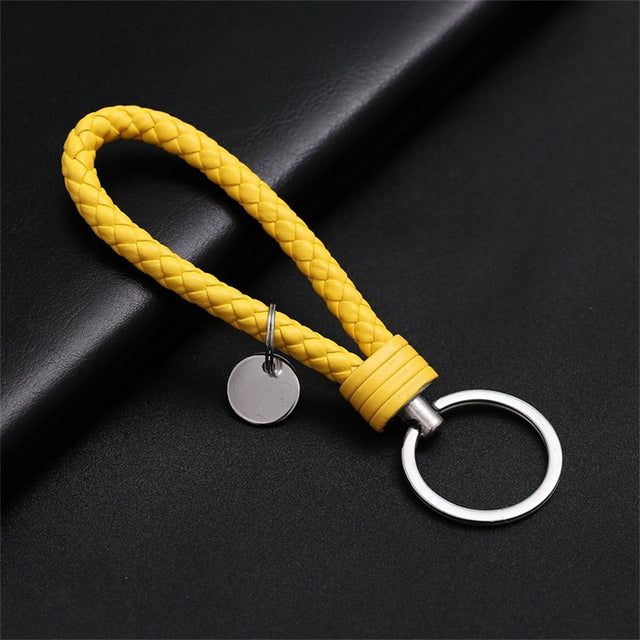 Creative PU Leather Braided Rope Key chain