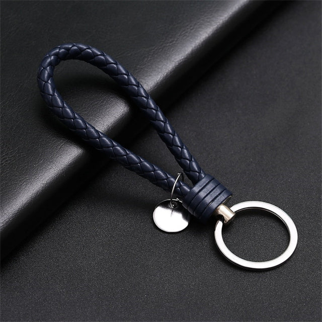 Creative PU Leather Braided Rope Key chain