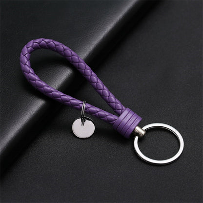 Creative PU Leather Braided Rope Key chain