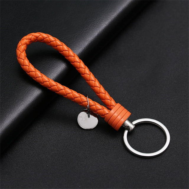 Creative PU Leather Braided Rope Key chain