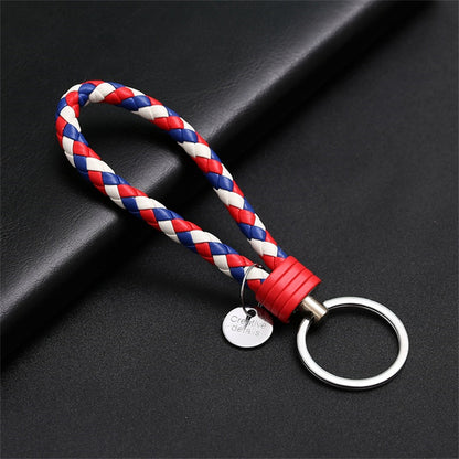 Creative PU Leather Braided Rope Key chain