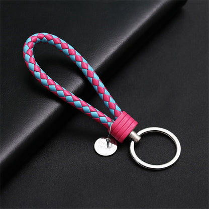 Creative PU Leather Braided Rope Key chain