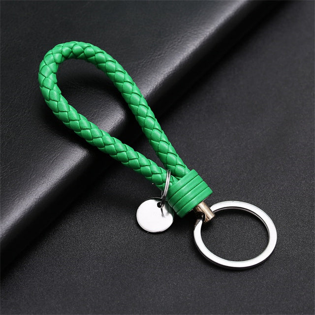 Creative PU Leather Braided Rope Key chain