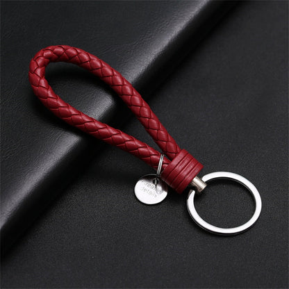 Creative PU Leather Braided Rope Key chain