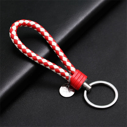 Creative PU Leather Braided Rope Key chain