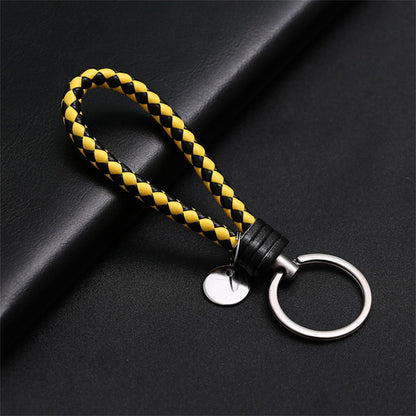 Creative PU Leather Braided Rope Key chain