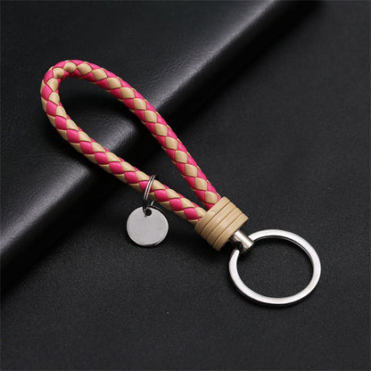 Creative PU Leather Braided Rope Key chain