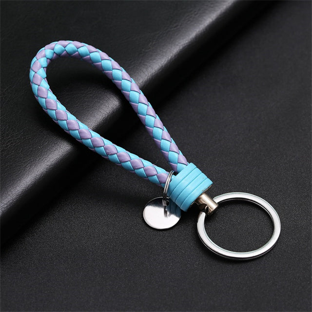 Creative PU Leather Braided Rope Key chain