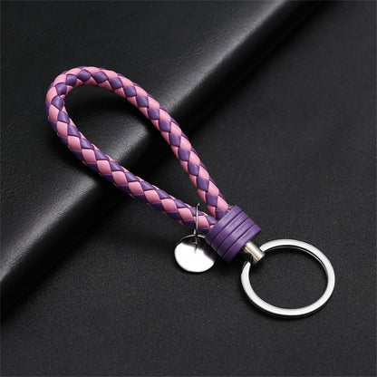 Creative PU Leather Braided Rope Key chain