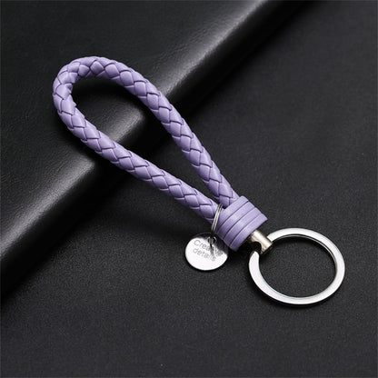 Creative PU Leather Braided Rope Key chain