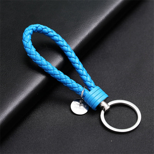 Creative PU Leather Braided Rope Key chain