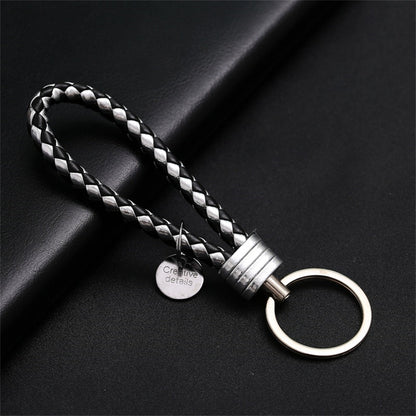 Creative PU Leather Braided Rope Key chain