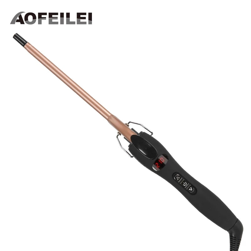 Aofeilei professional 9 mm curling iron Hair