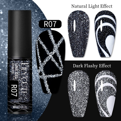 Reflective Glitter Line Gel Nail Polish