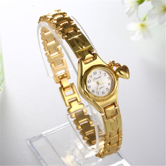 Bracelet Watch Golden Small Dial