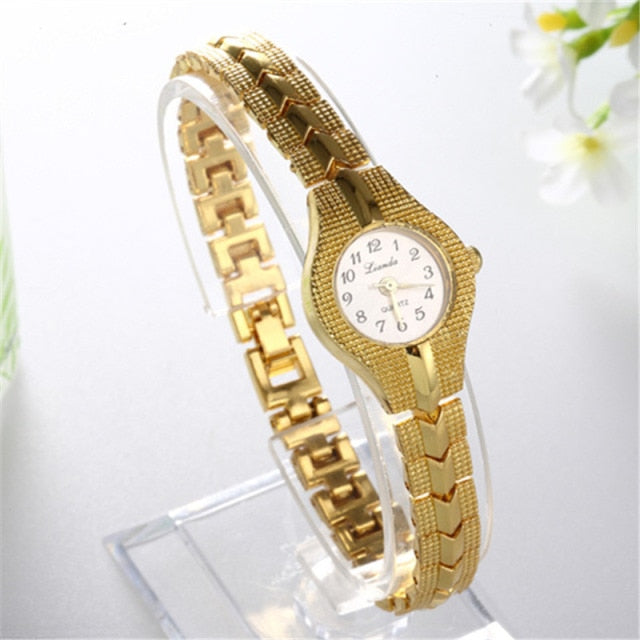 Bracelet Watch Golden Small Dial