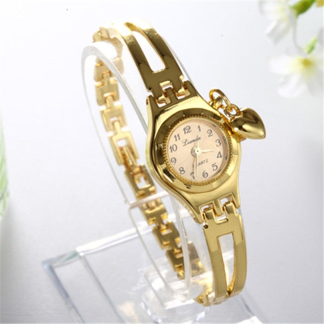 Bracelet Watch Golden Small Dial