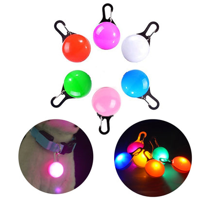 LED Pet Dog Collar Glowing Pendant Night Safety