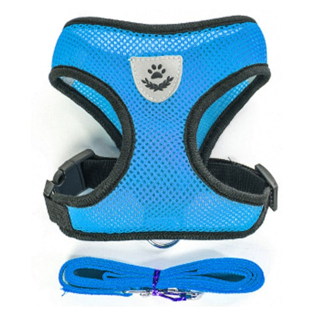 Mesh Cat Harness And Leash Breathable Kitten Cat