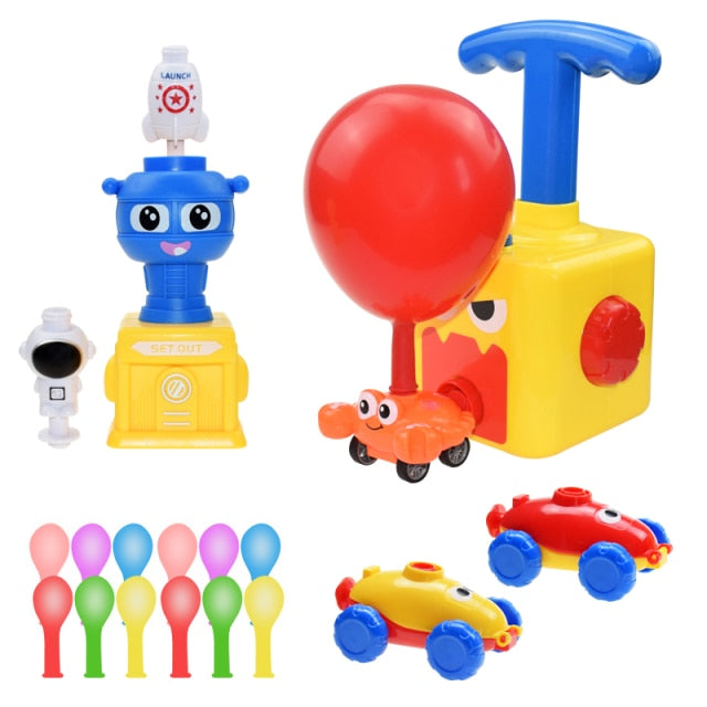 Rocket Balloon Launch Tower Toy Puzzle Fun