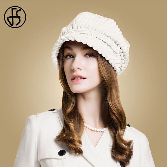 White Berets Cap Winter Fall Hat