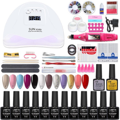 Poly Nail Gel Kit Professional Nail Set