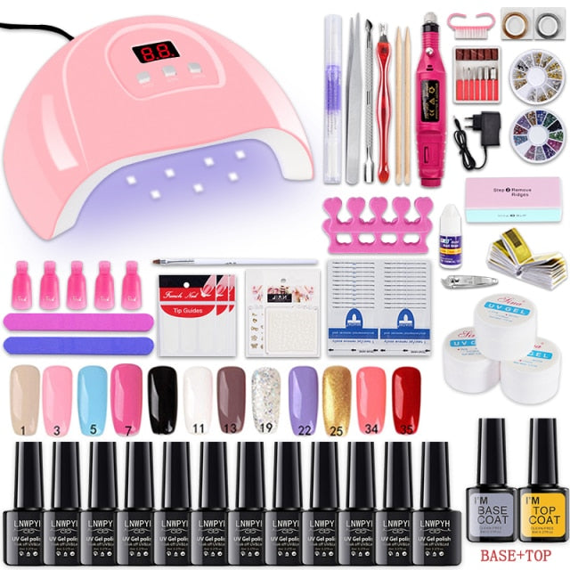 Poly Nail Gel Kit Professional Nail Set