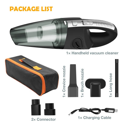 Car Wireless Vacuum Cleaner 7000PA Powerful Cyclone Suction