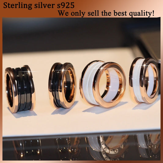 Fashion Trend 925 Sterling Silver Ceramic